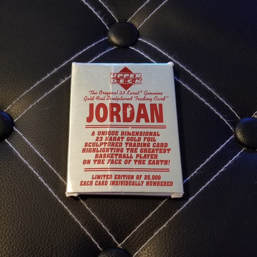 Upper Deck 23 KT Gold Foil Michael Jordan Card with COA